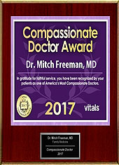 America's Most Compassionate Doctor's award.